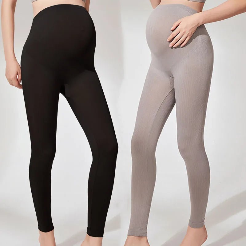 LeggingTherm™ - Legging de Grossesse Thermique Doublé Polaire pour l'Hiver - Besoin bébé
