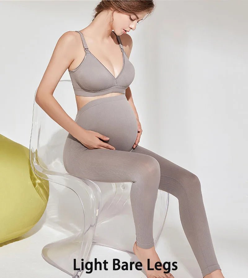 LeggingTherm™ - Legging de Grossesse Thermique Doublé Polaire pour l'Hiver - Besoin bébé