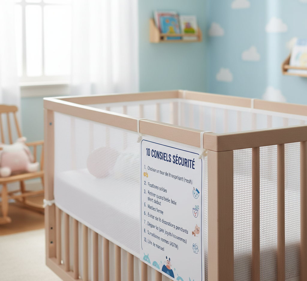 Quand mettre un tour de lit pour bébé : 10 conseils sécurité