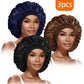 Bonnets Élastiques Femme SmoothStyle™ - Lot de 3 pour Cheveux Raides & Bouclés - Besoin bébé