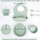 ENSEMBLE D'ALIMENTATION EN SILICONE ™: POUR NOURRITURE D'ENFANTS - Besoin bébé