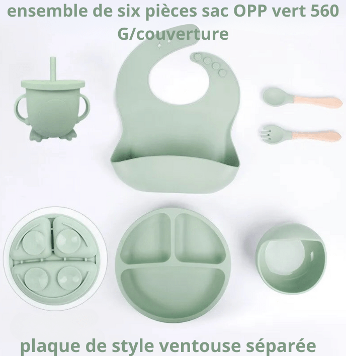 ENSEMBLE D'ALIMENTATION EN SILICONE ™: POUR NOURRITURE D'ENFANTS - Besoin bébé