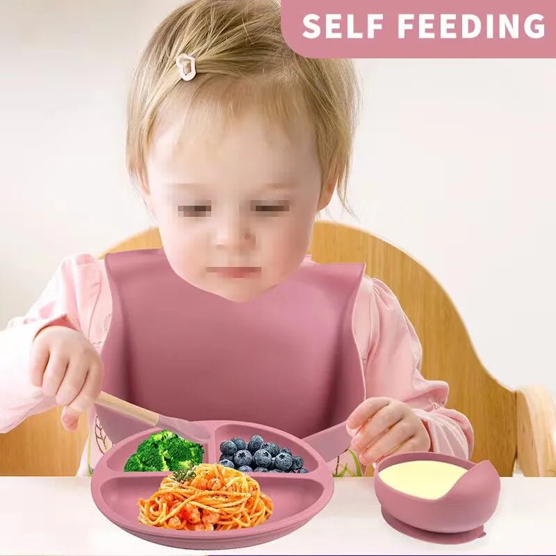 ENSEMBLE D'ALIMENTATION EN SILICONE ™: POUR NOURRITURE D'ENFANTS - Besoin bébé