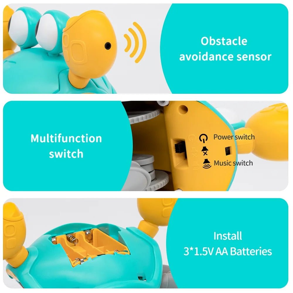 Jouet Interactif Bébé DanceCrab™ – Crabe de Course Amusant - Besoin bébé