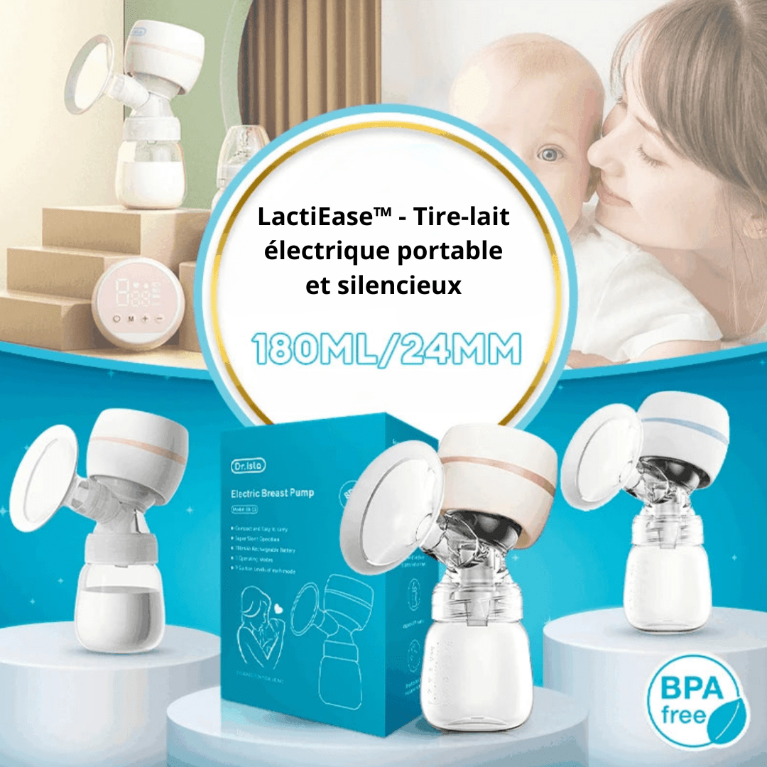 LactiEase™ - Tire - lait électrique portable et silencieux - Besoin bébé