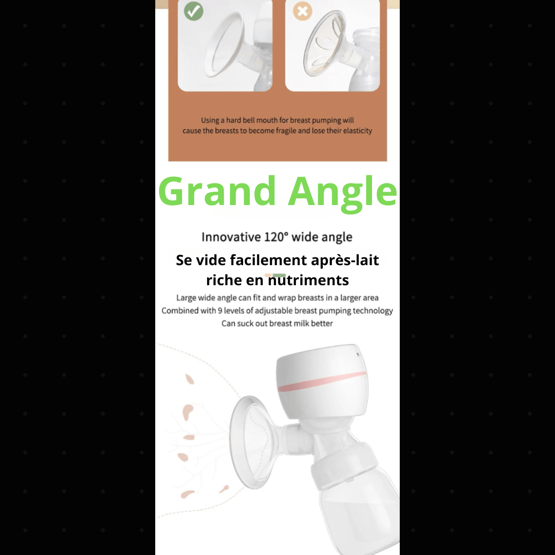 LactiEase™ - Tire - lait électrique portable et silencieux - Besoin bébé