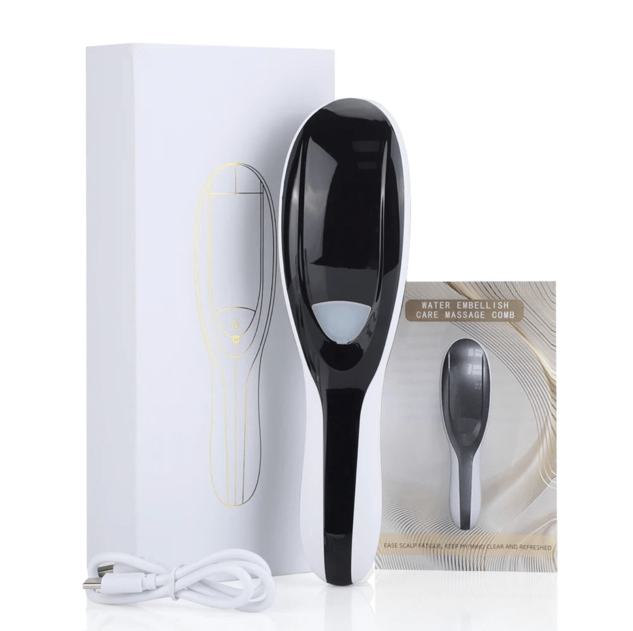 Peigne de massage capillaire 3-en-1 LuminaVibra™ - Besoin bébé