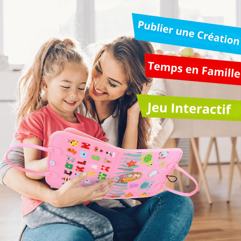 Planche d'Activités Montessori ActiviPlay™ – Jouet de Motricité pour Bébé et Voyage, 3 - 6 ans, certifié CE - Besoin bébé