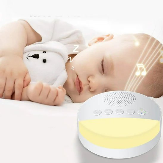 Veilleuse Bébé Bruit Blanc Intelligente | Minuterie & Sommeil Apaisant – BesoinBébé™