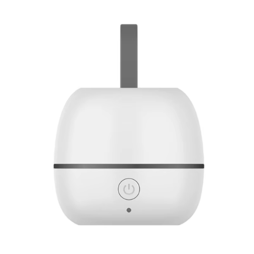 Petit stérilisateur UV portable BesoinBébé™ en plastique ABS blanc, facile à transporter pour les voyages.